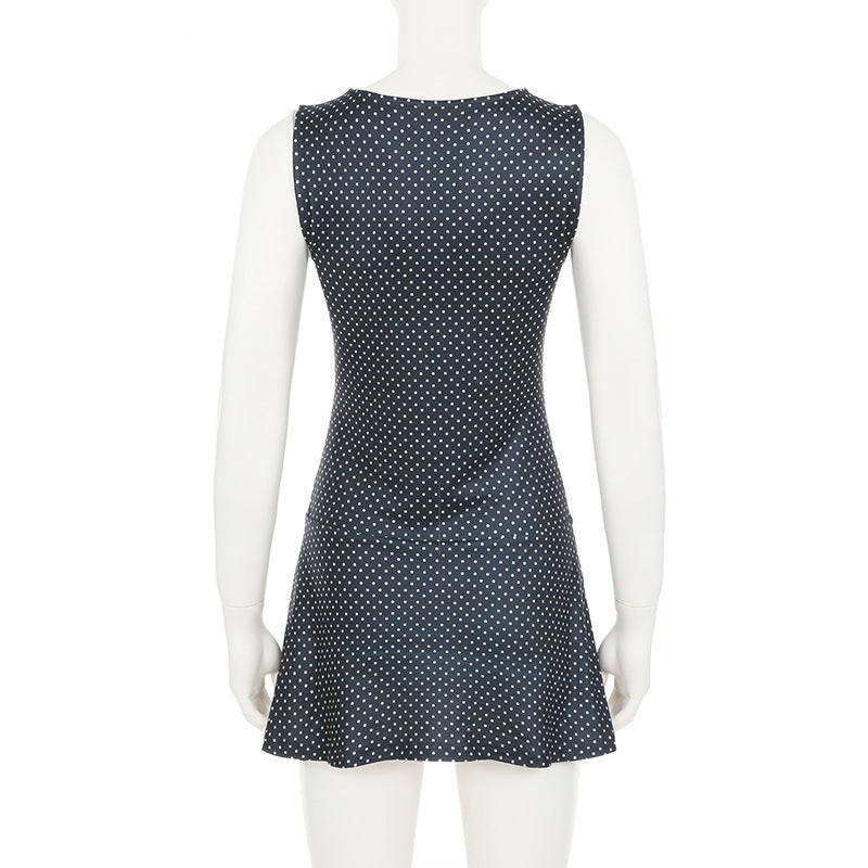 Mini Koora Dress with Polka Dots