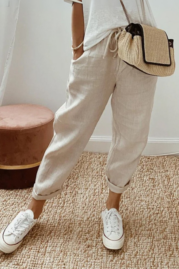 Ely | Anti Sweat Luxe Linen Pants