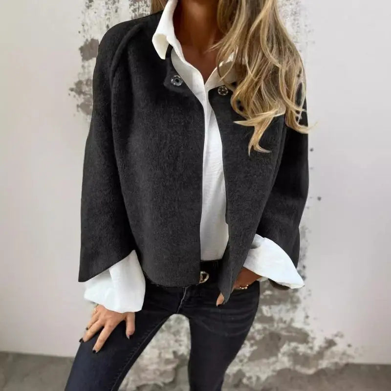 Amalia - Long Sleeve Round Neck Cardigan