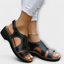 Comfortable Leather-Heeled Sandals