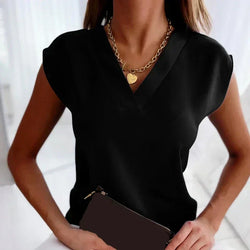 Kaede | Sleeveless V-Neck Blouse