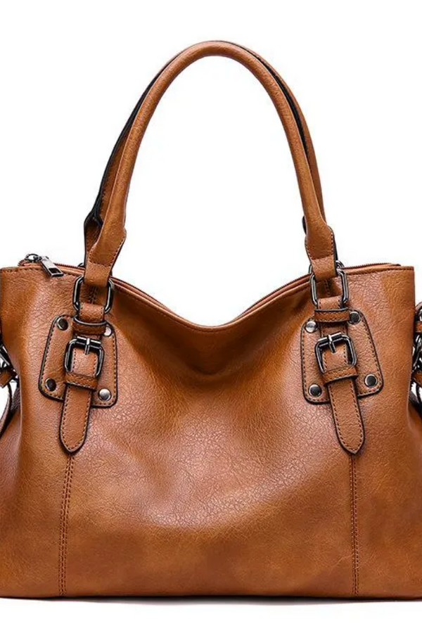 Vera - Buckled Tote Handbag