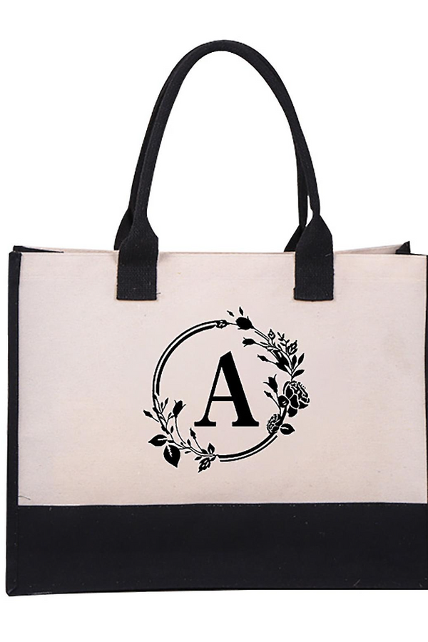 Harper™ - Letter Personalized Tote Bag