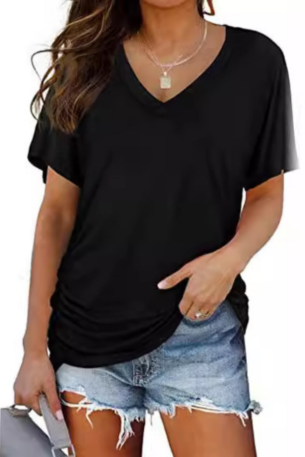 Carly | Classic V-Neck Loose Fit Shirt