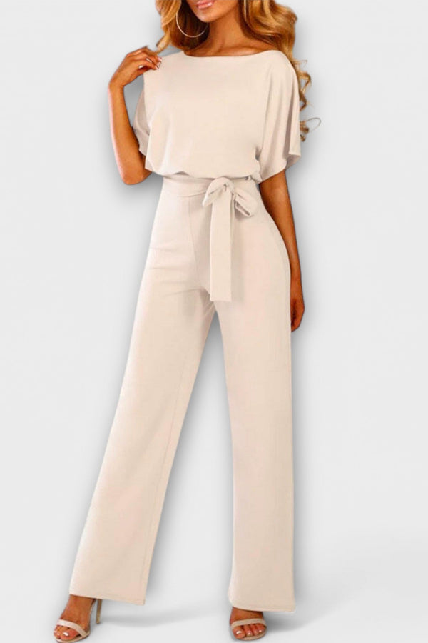Jenny | Stylish Belted Wide-Leg Jumpsuit
