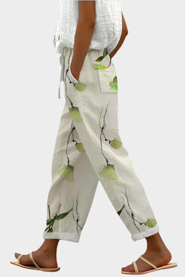 Relaxed Pants with Print