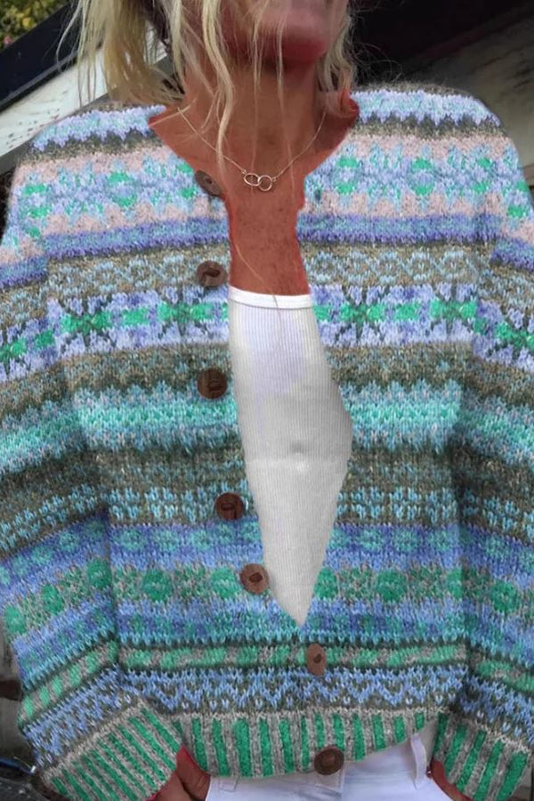 Cathrin | Printed Cardigan