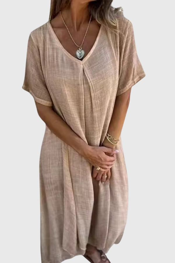 Fiona™ – Elegant Lightweight V-Neck Dress