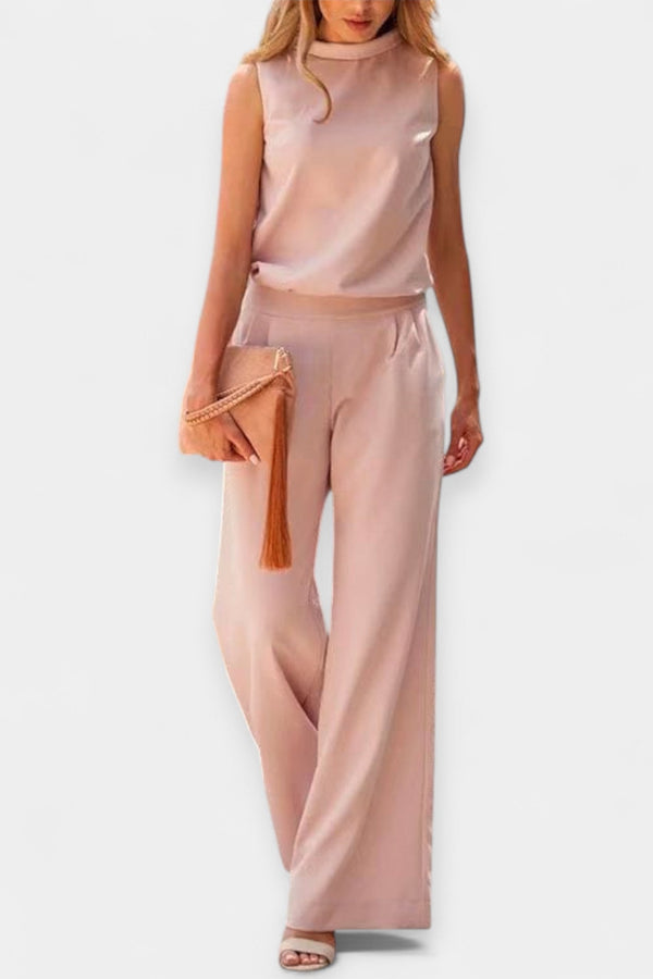 Airy Sleeveless Jumpsuit