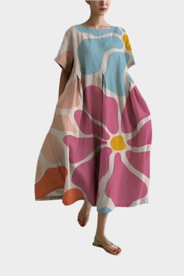Comfortable Long Retro Dress