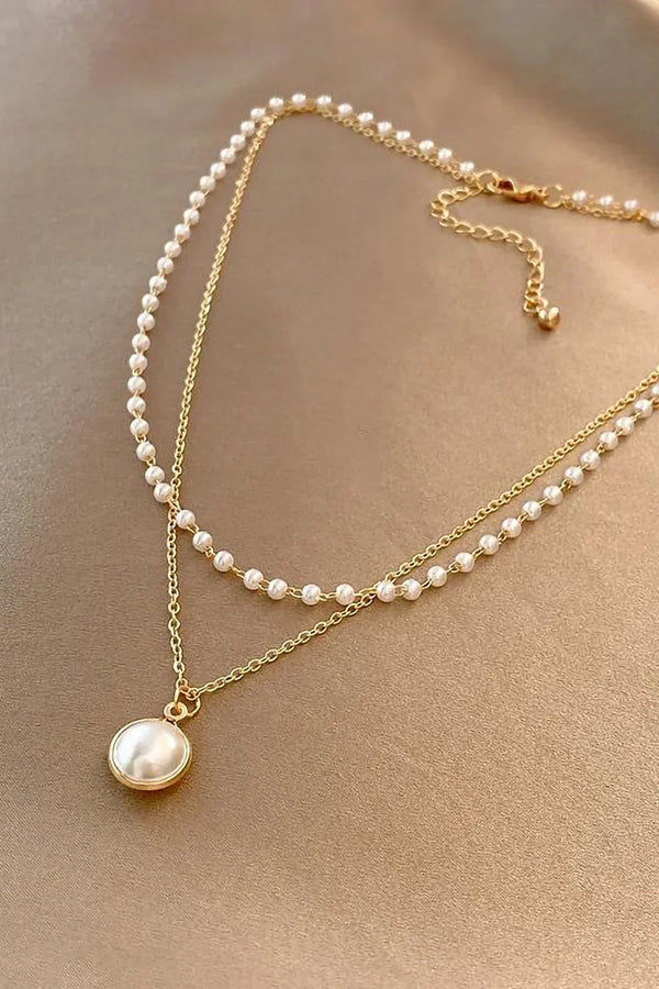 Exquisite Pearl Necklace | Gold