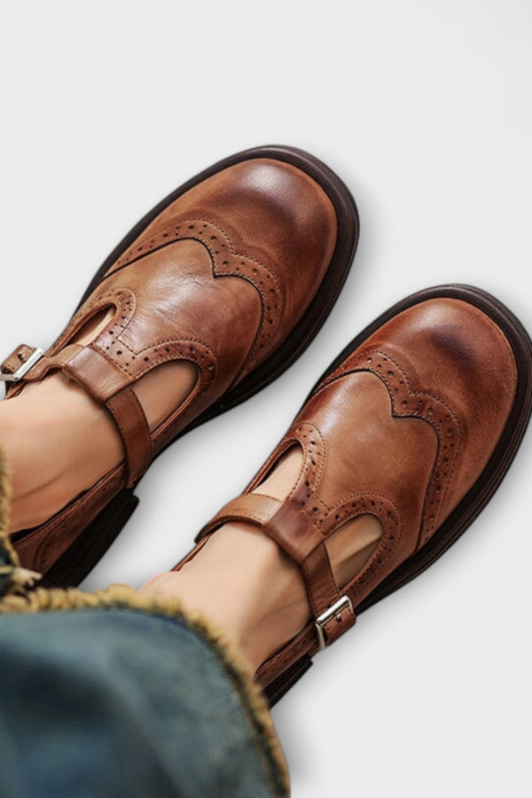 Elegant Leather Mary Janes
