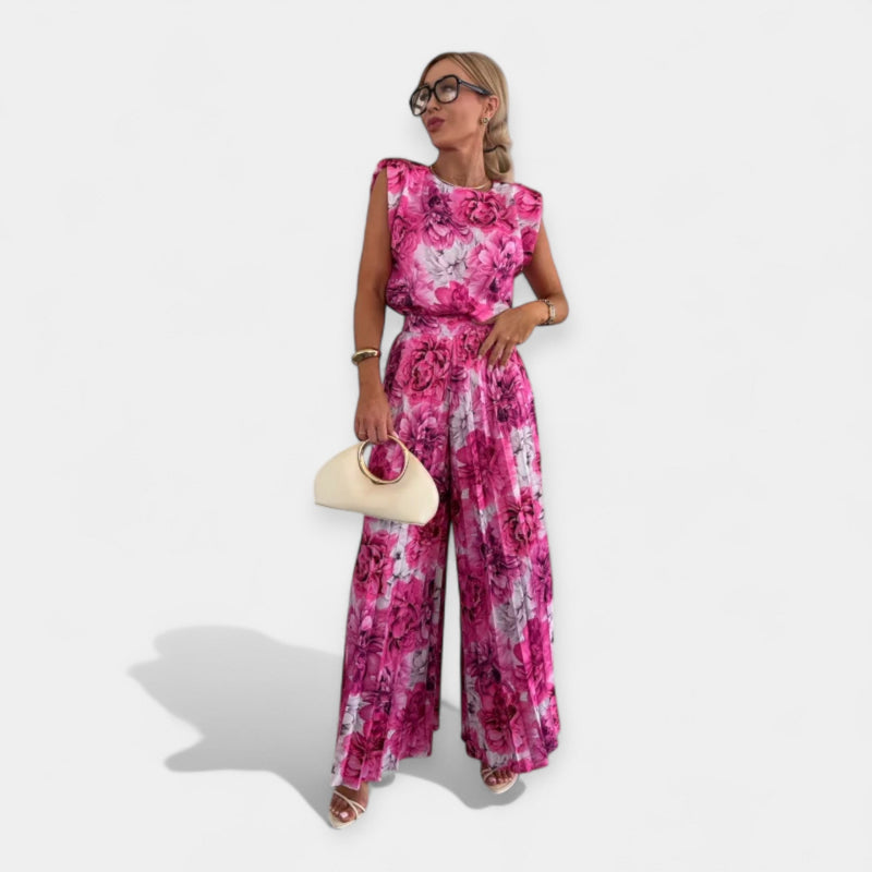 Summer Fashion Set with Top and Pants