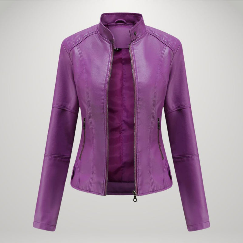 Lessy | Sleek Faux Leather Jacket