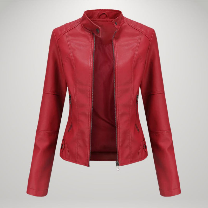 Karolina | Slim Faux Leather Jacket
