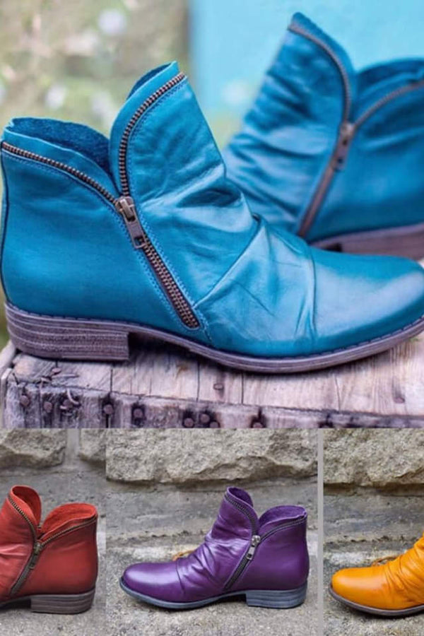 Marjorie | Stylish Zipper Ankle Boots